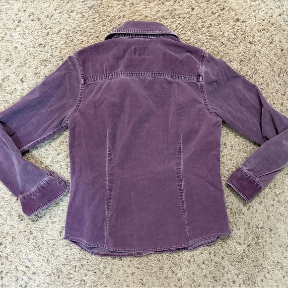 American Eagle Outfitters Purple Corduroy Shirt - Picture 6 of 6